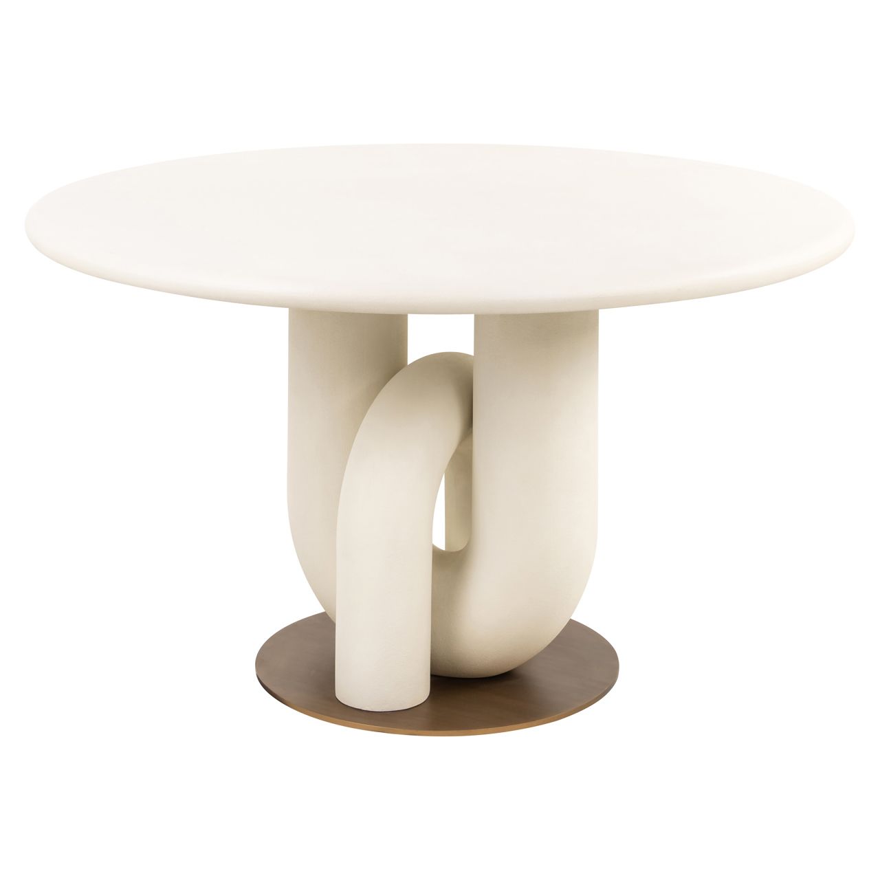 Eettafel Winslow white 135Ø