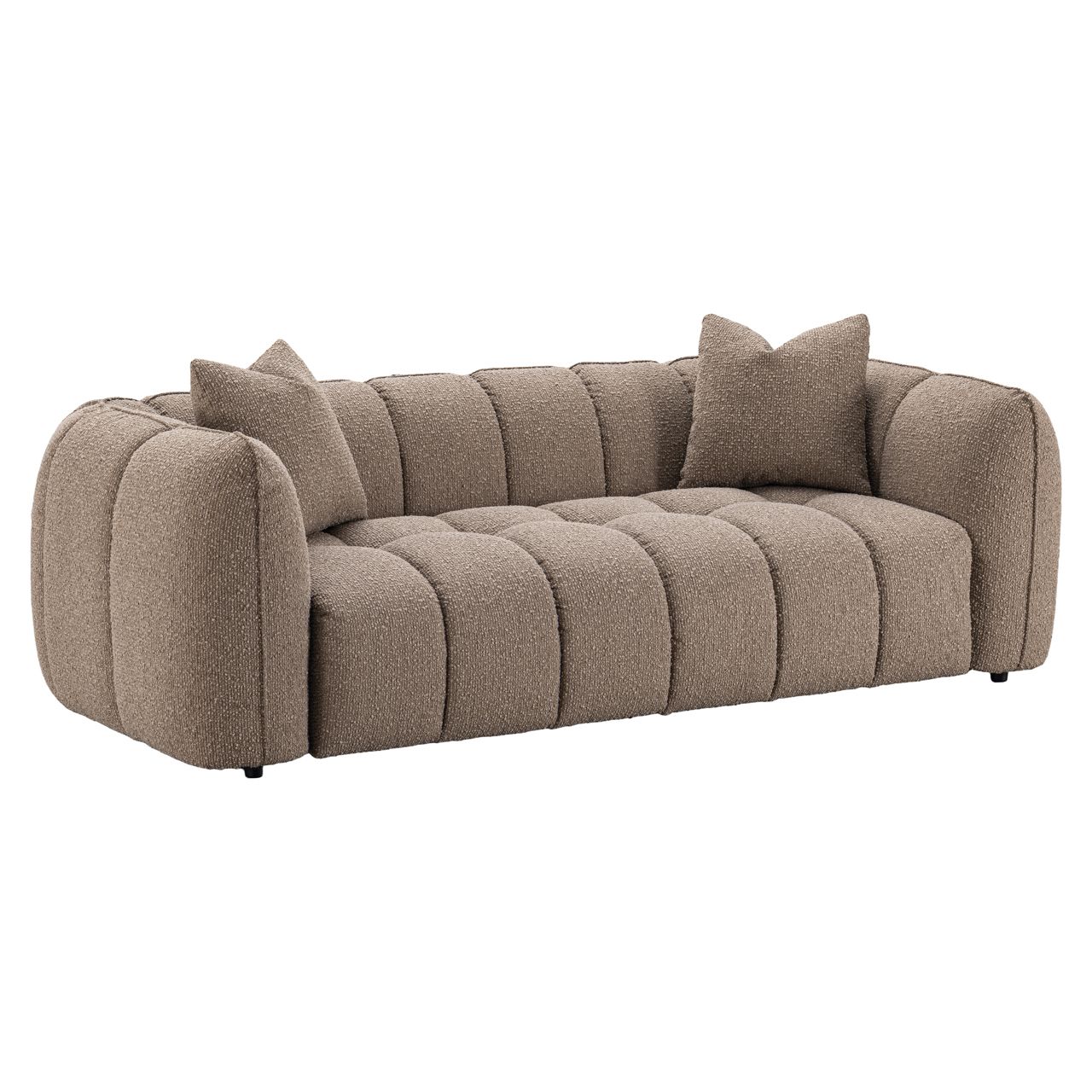 Bank Hogan mocca chunky 3-seater fire retardant