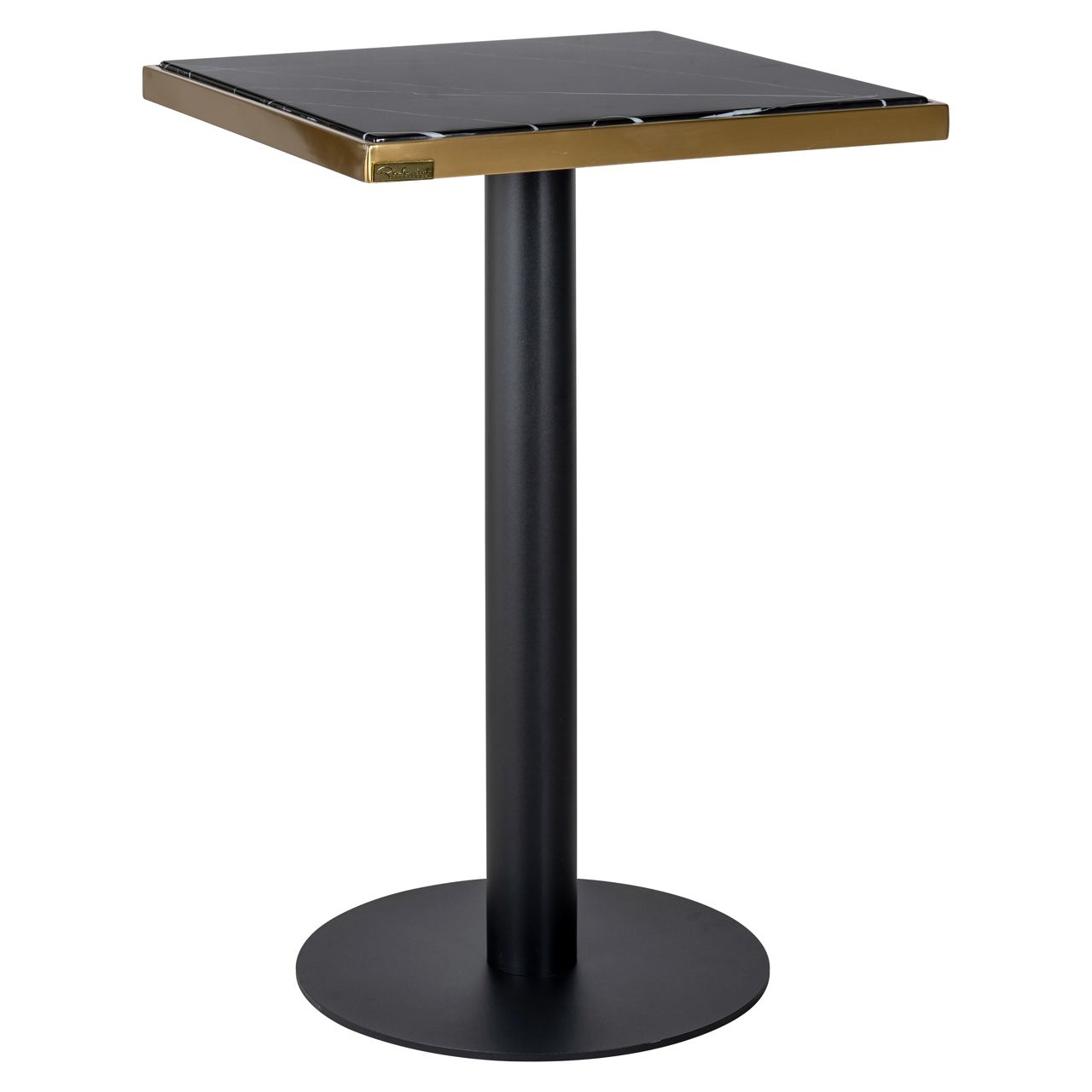 Bistrotafel Zenza black/gold 50x50