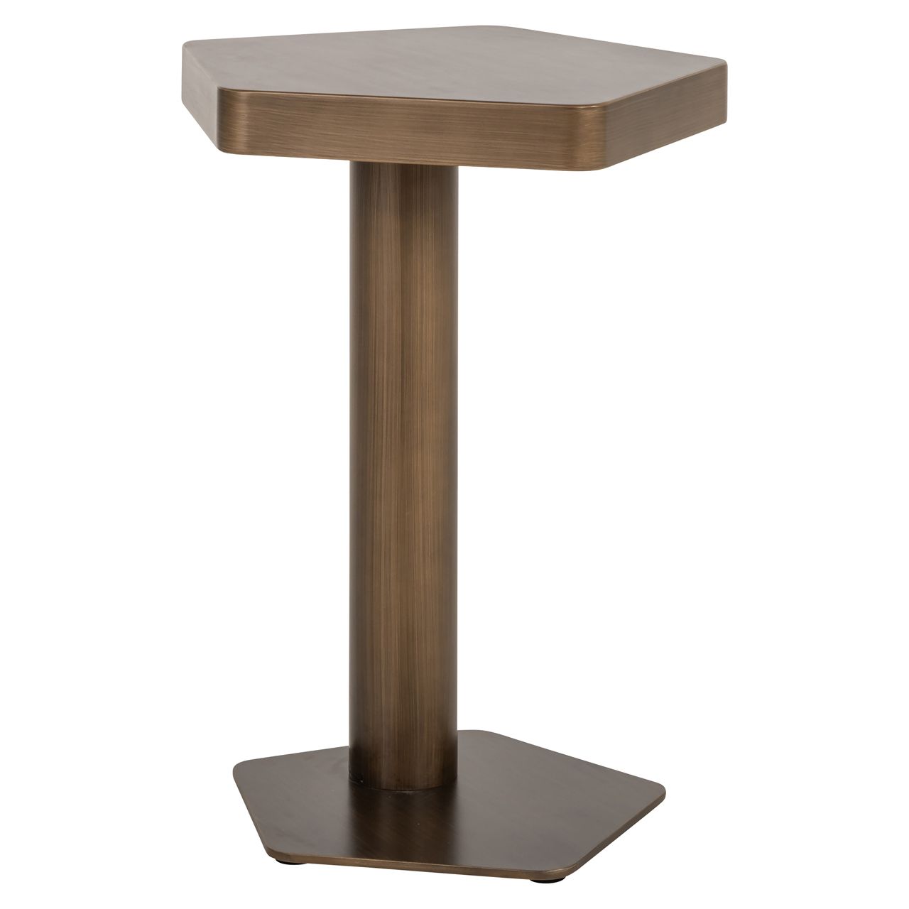 Bankbijzettafel Hexa brushed gold