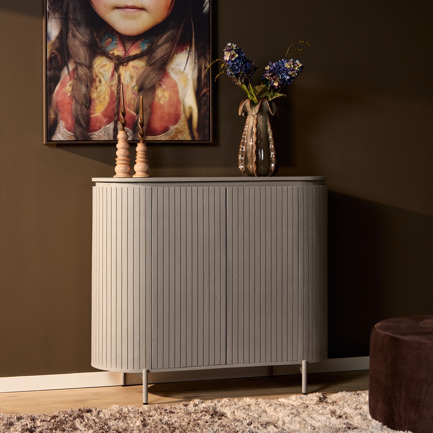 Kabinet kast Solana | 115 cm | Taupe