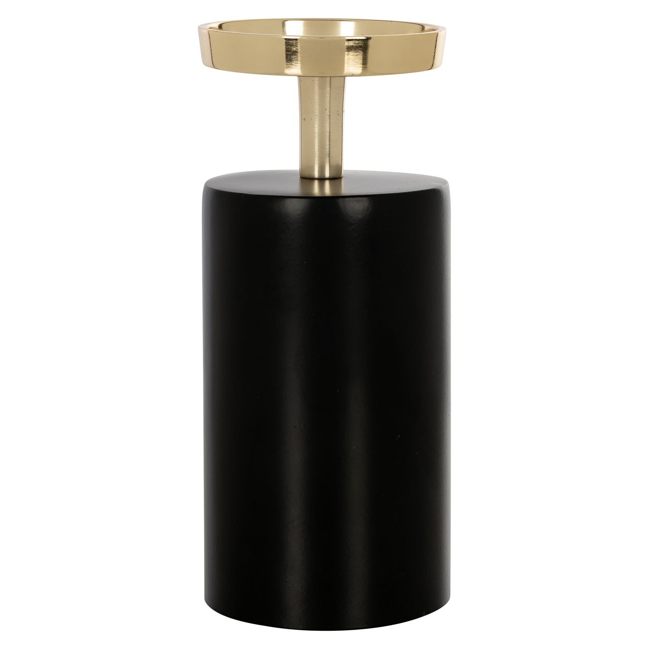 Kandelaar Caya black/gold small