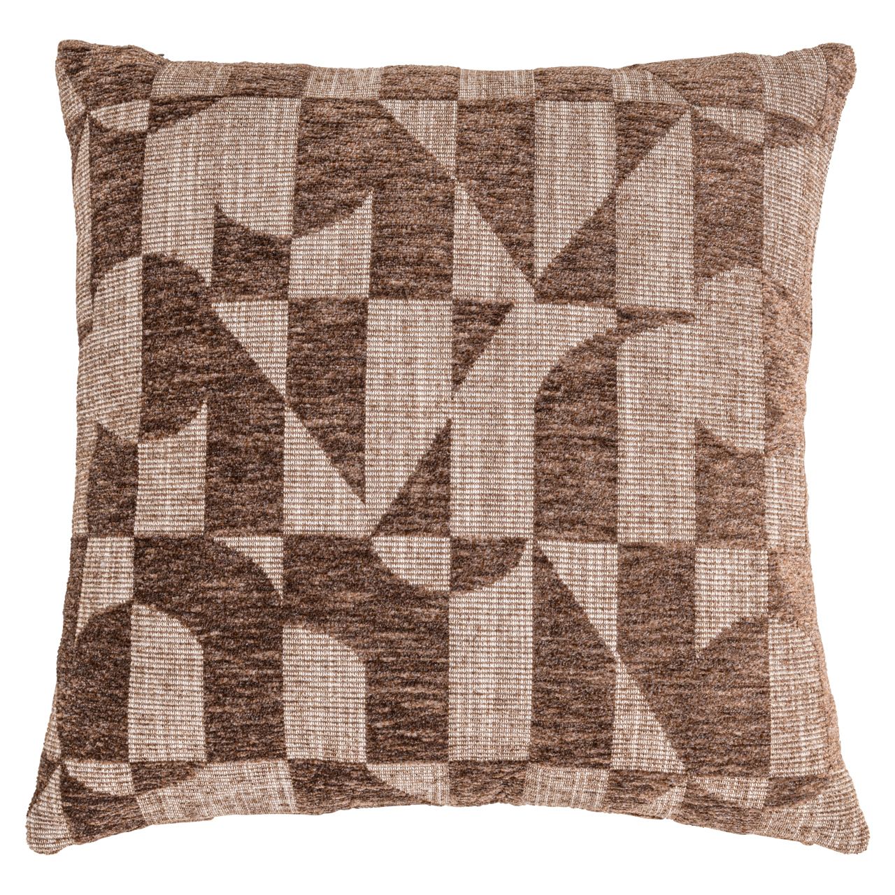 Kussen Aria brown geometric