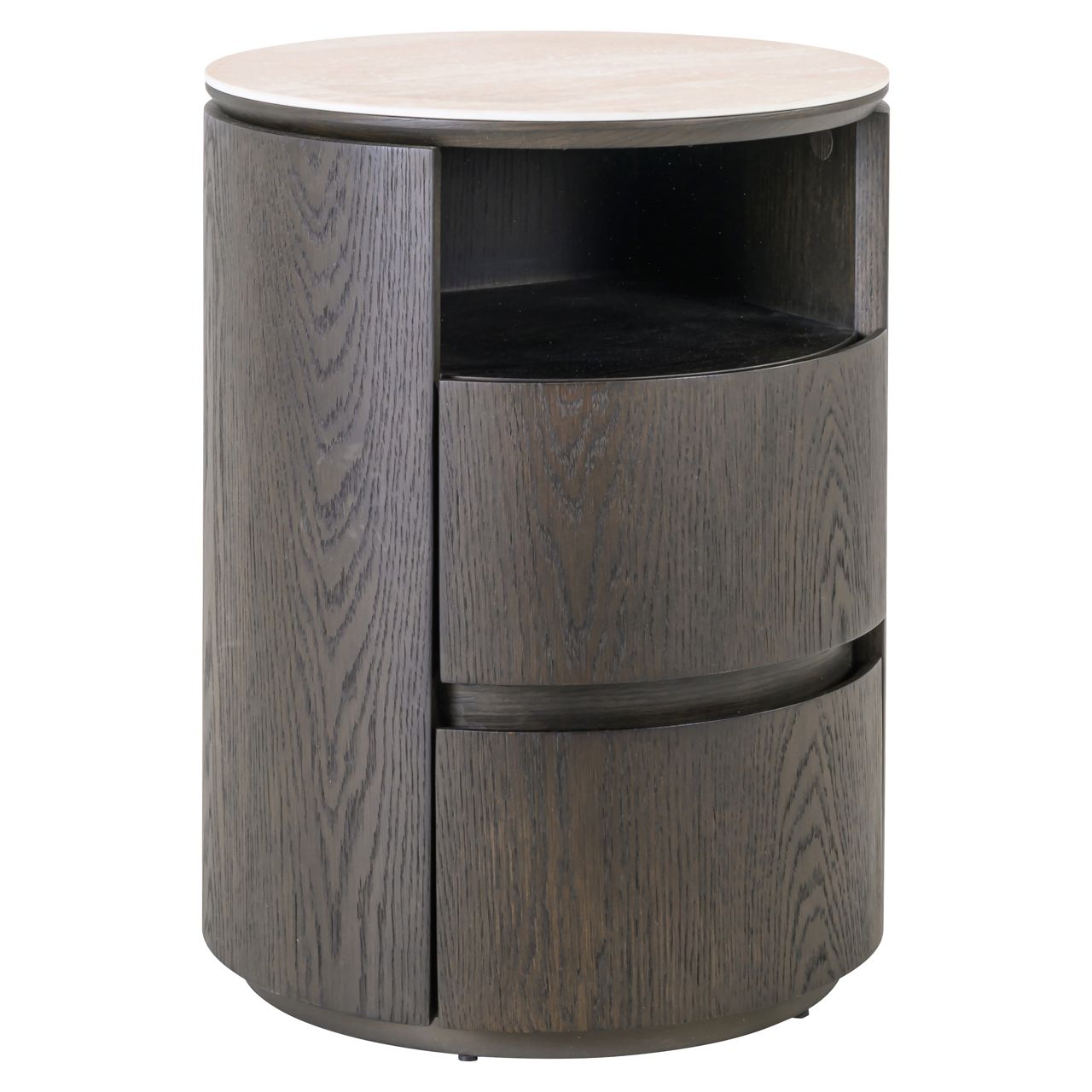 Nachtkastje Nando brown 2-drawers