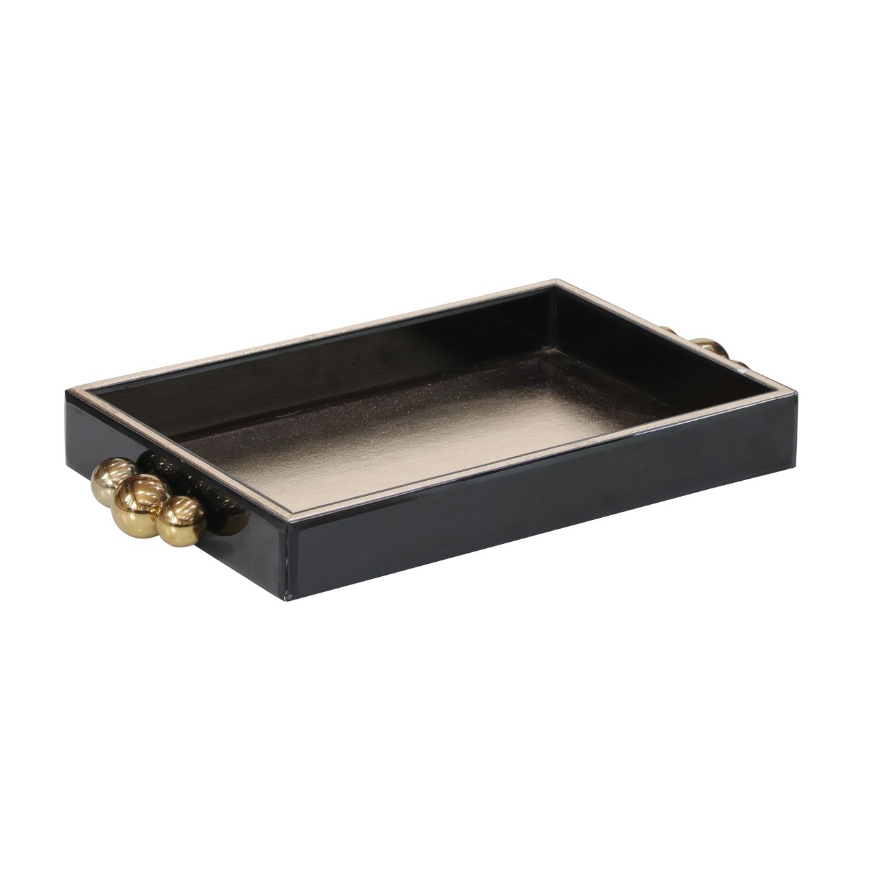 Dienblad Liv black/gold