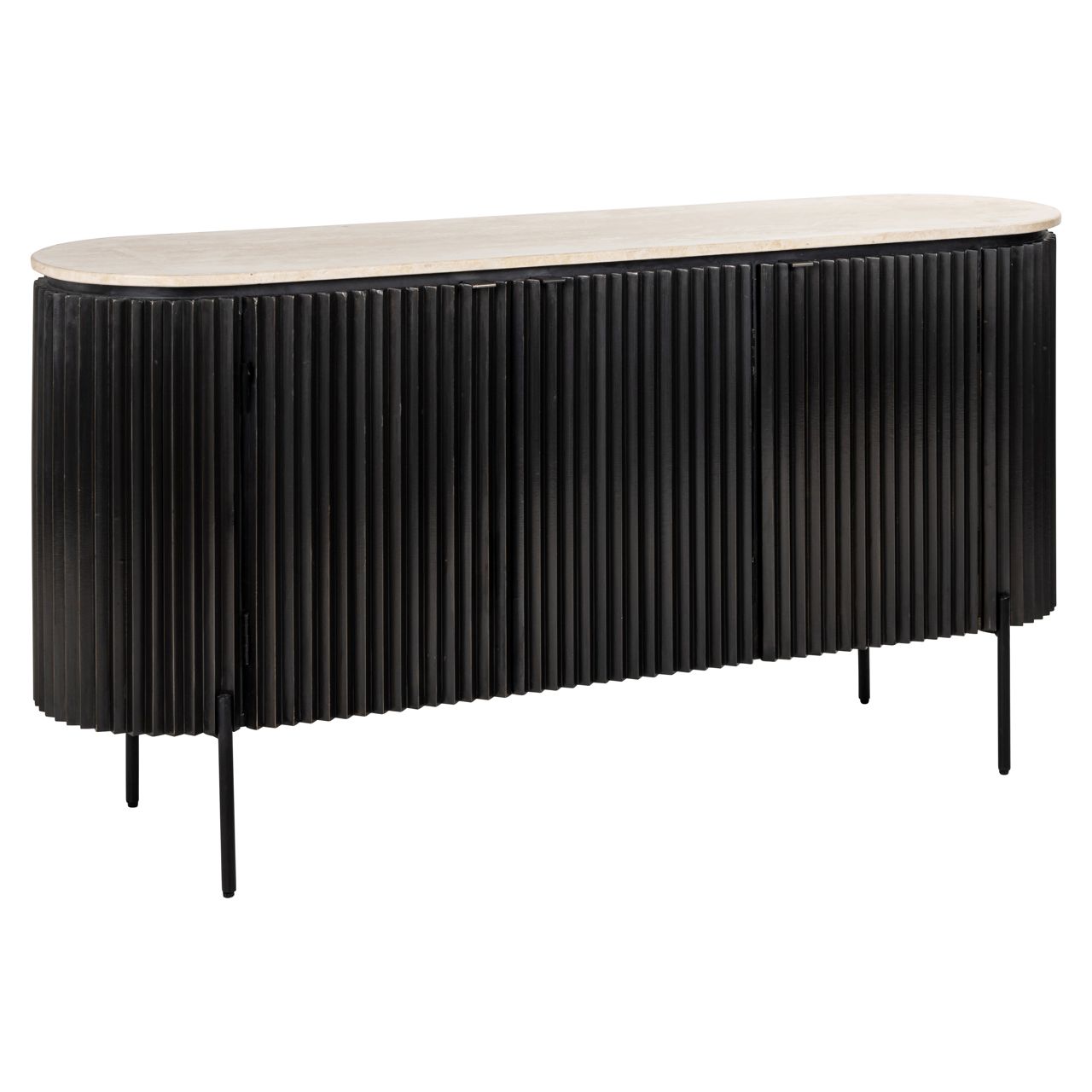 Dressoir Hampton dark brown 3-doors