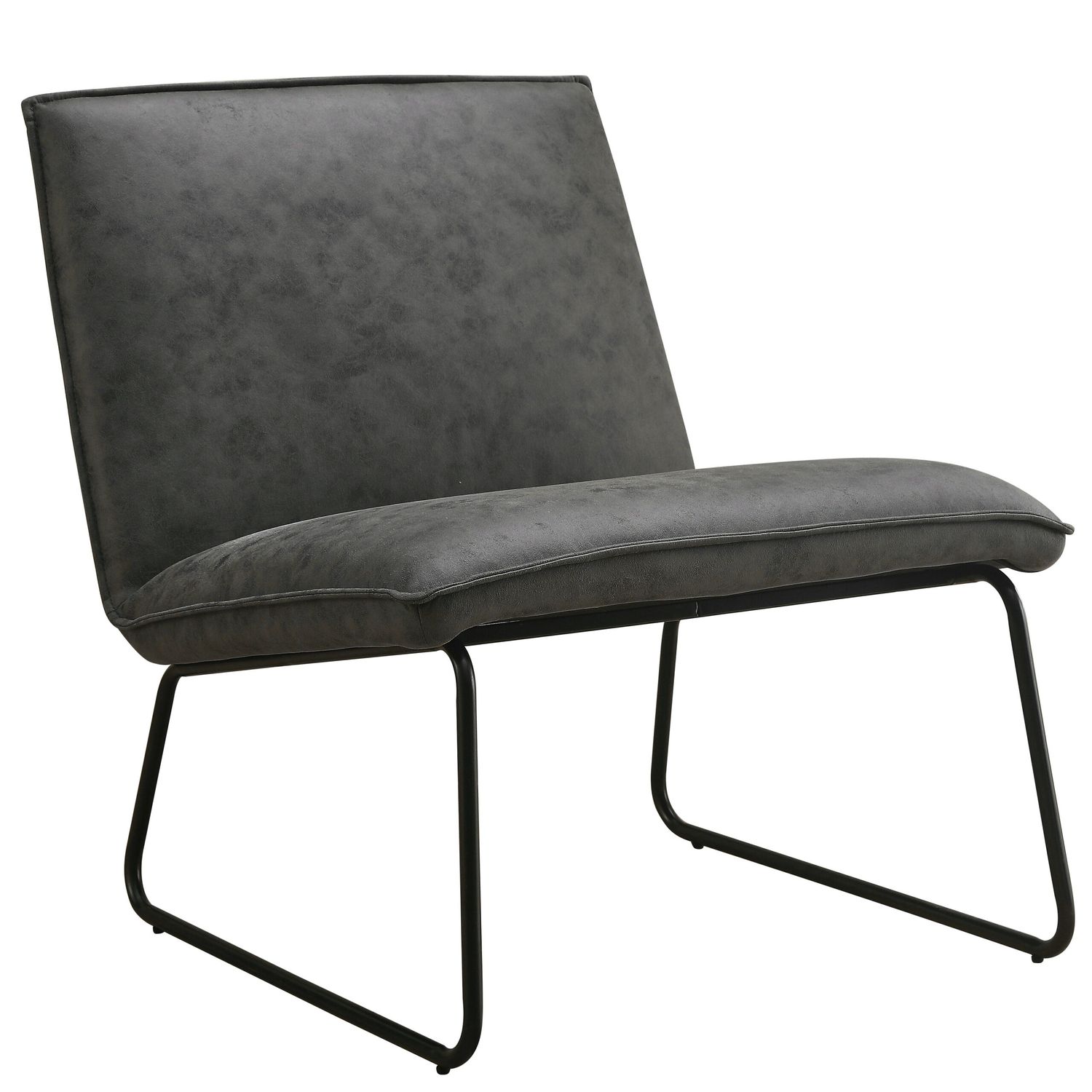 Fauteuil James - Microleder Antraciet