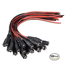 CCTV PIGTAIL FEMALE PLUG 10PK