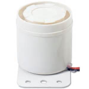 WHITE PIEZO SIREN