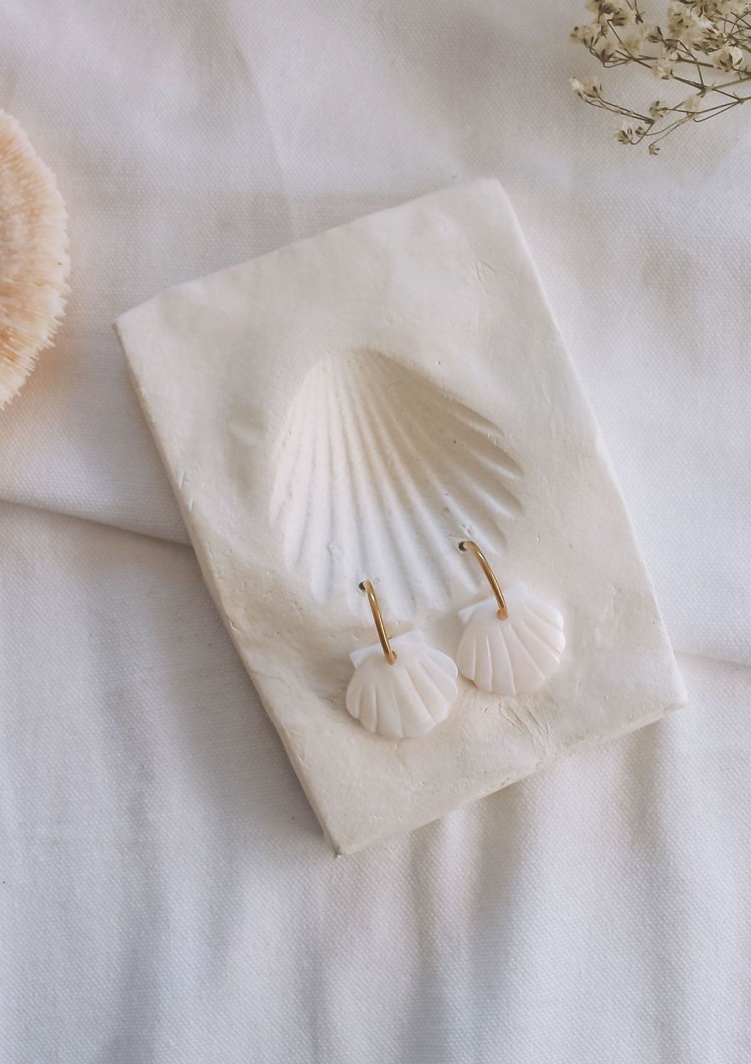 Brincos Concha Madrepérola