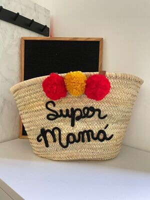 Capazo Personalizado con Pompones