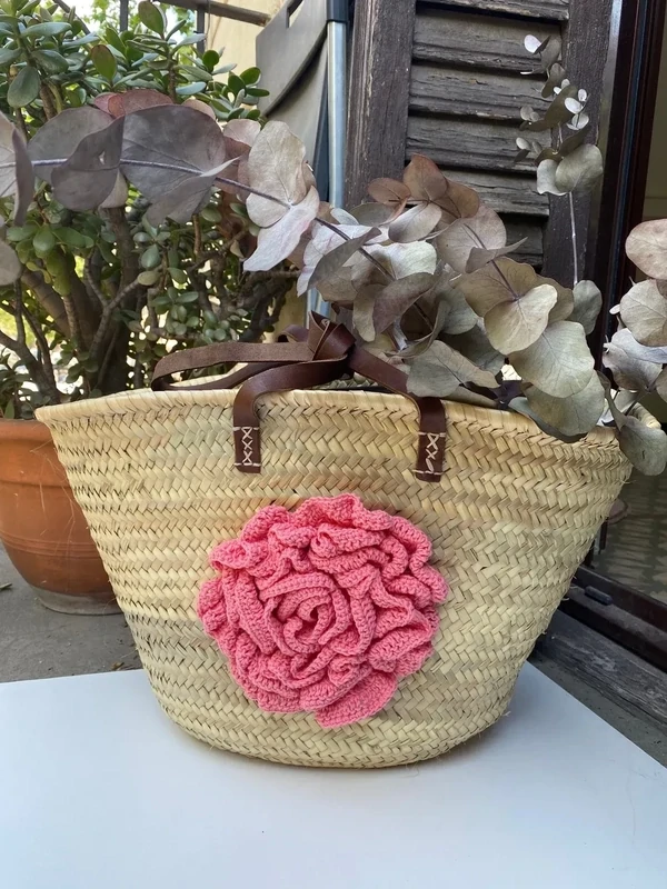 Capazo EXTRA Grande diseño “FLOR ALICIA”