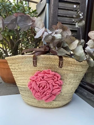 Capazo EXTRA Grande diseño “FLOR ALICIA”