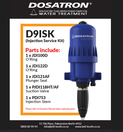 Dosatron D9 Injection Service Kit