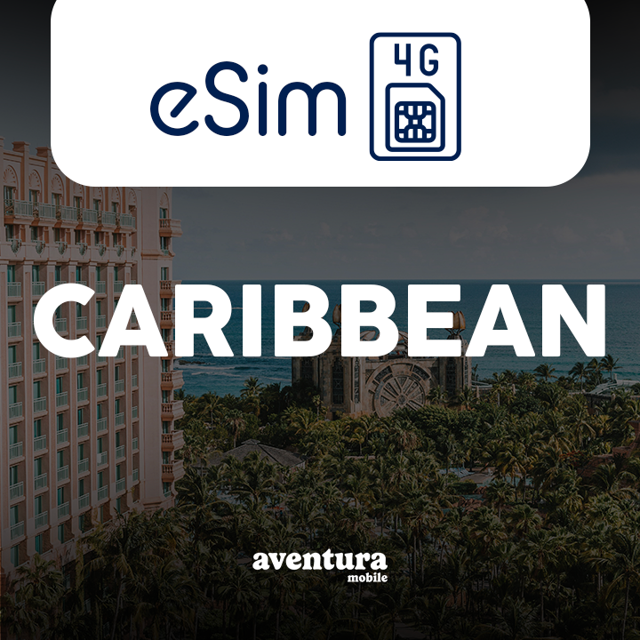 Caribbean+ eSIM Prepaid Data Plan
