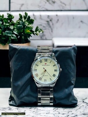 •  Material: Stainless Steel
•  Product Type: Watch
•  Watch Case Shape: Round
•  Details: Strap Material: Stainless Steel, Movement: Quartz, Water Resistant
•  Display Format: 12-Hour Format
•  Packa