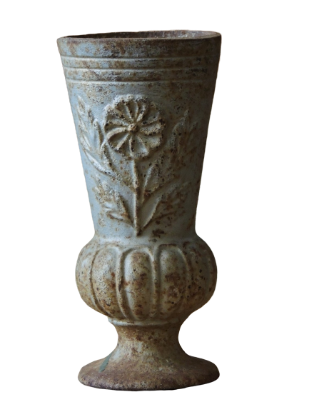 Gietijzeren vaas