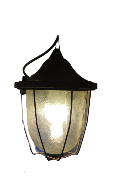 Oude industriële lamp