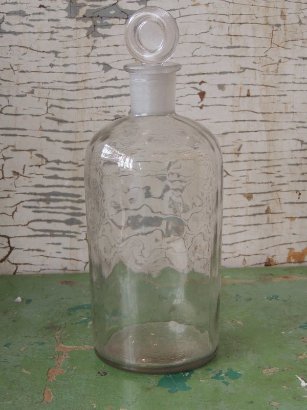 Oude fles met stop