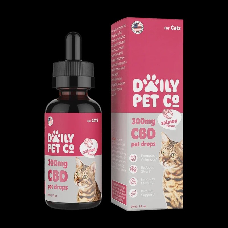 CBD Pet Drops for Cats - Salmon Flavored