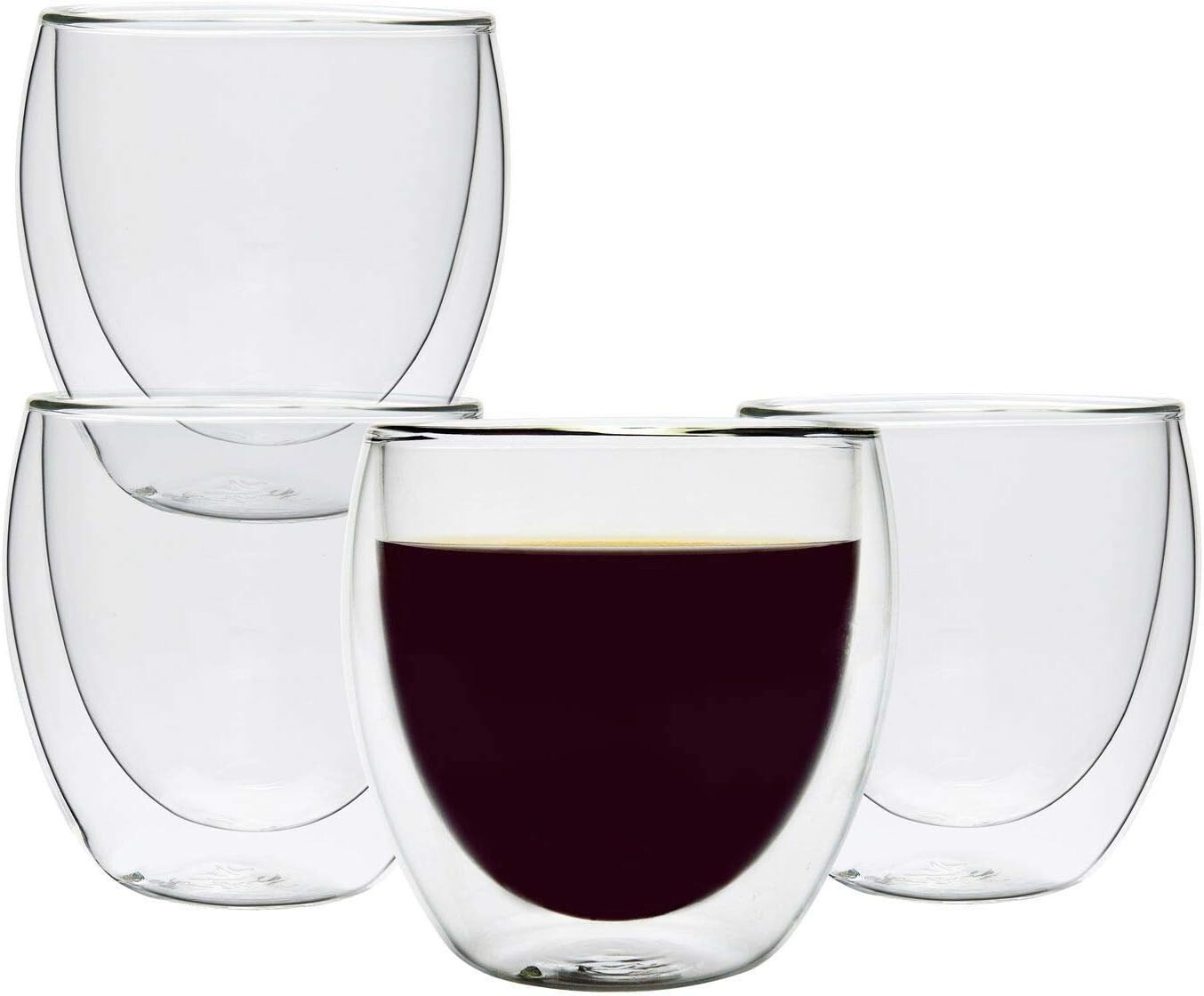 8.5oz Double Walled Insulated Glass Cups