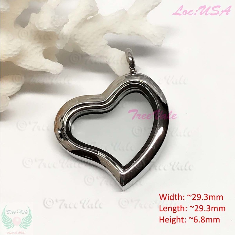 Floating Locket Heart Lo - Stainless Steel