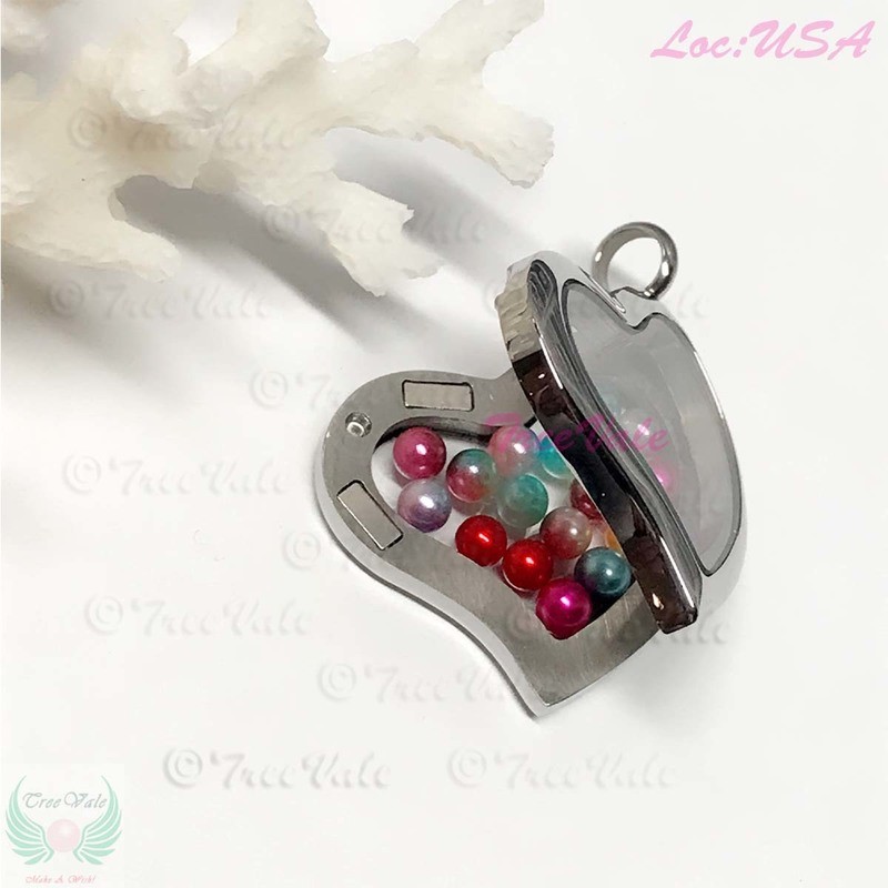 Floating Locket Heart Lo - Stainless Steel