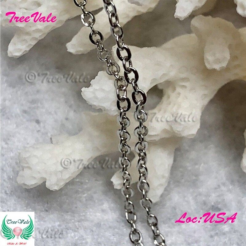 18" Cable Chain - Solid 925 Sterling Silver