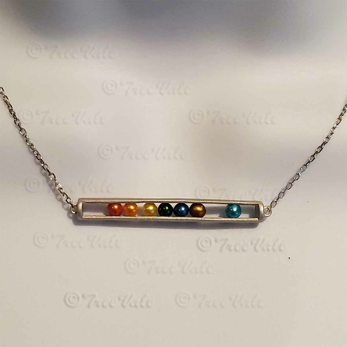 Pearls in Tube Tulip Chain - Sterling Silver
