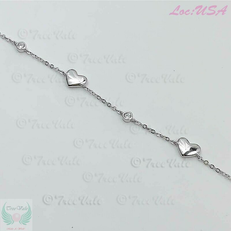 Love Diamonds Bracelet - 925 Sterling Silver