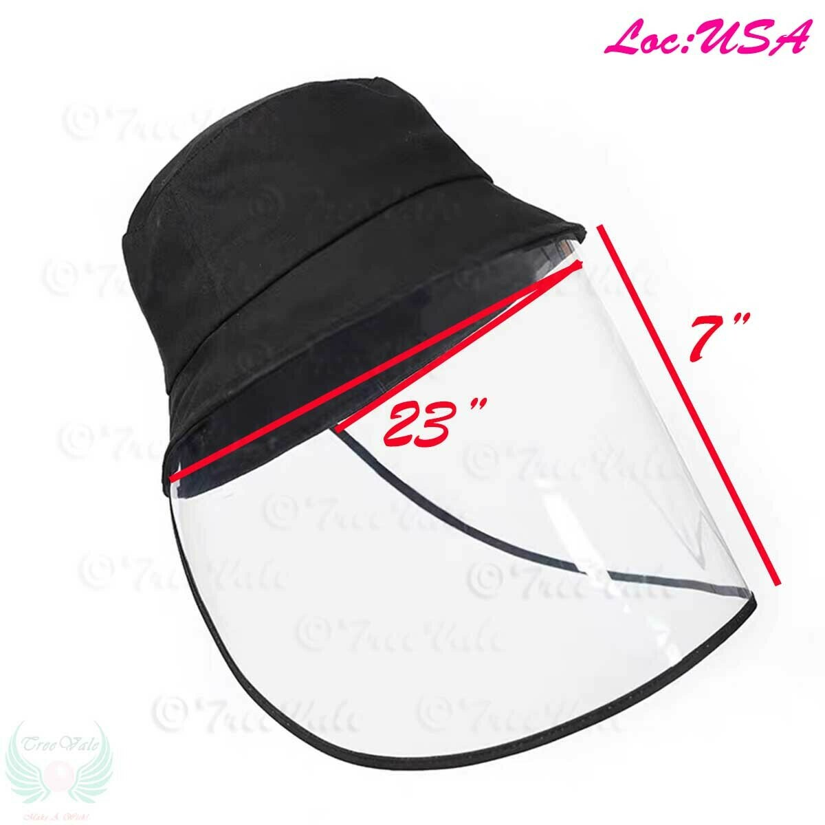 Fisherman Cap with Protective Clear Saliva-proof Dust-proof Sun Visor Hat UP