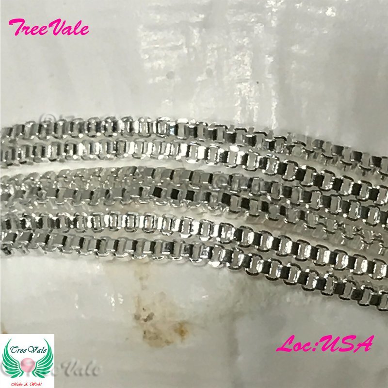 18&quot; Box Chain - Silver Plated