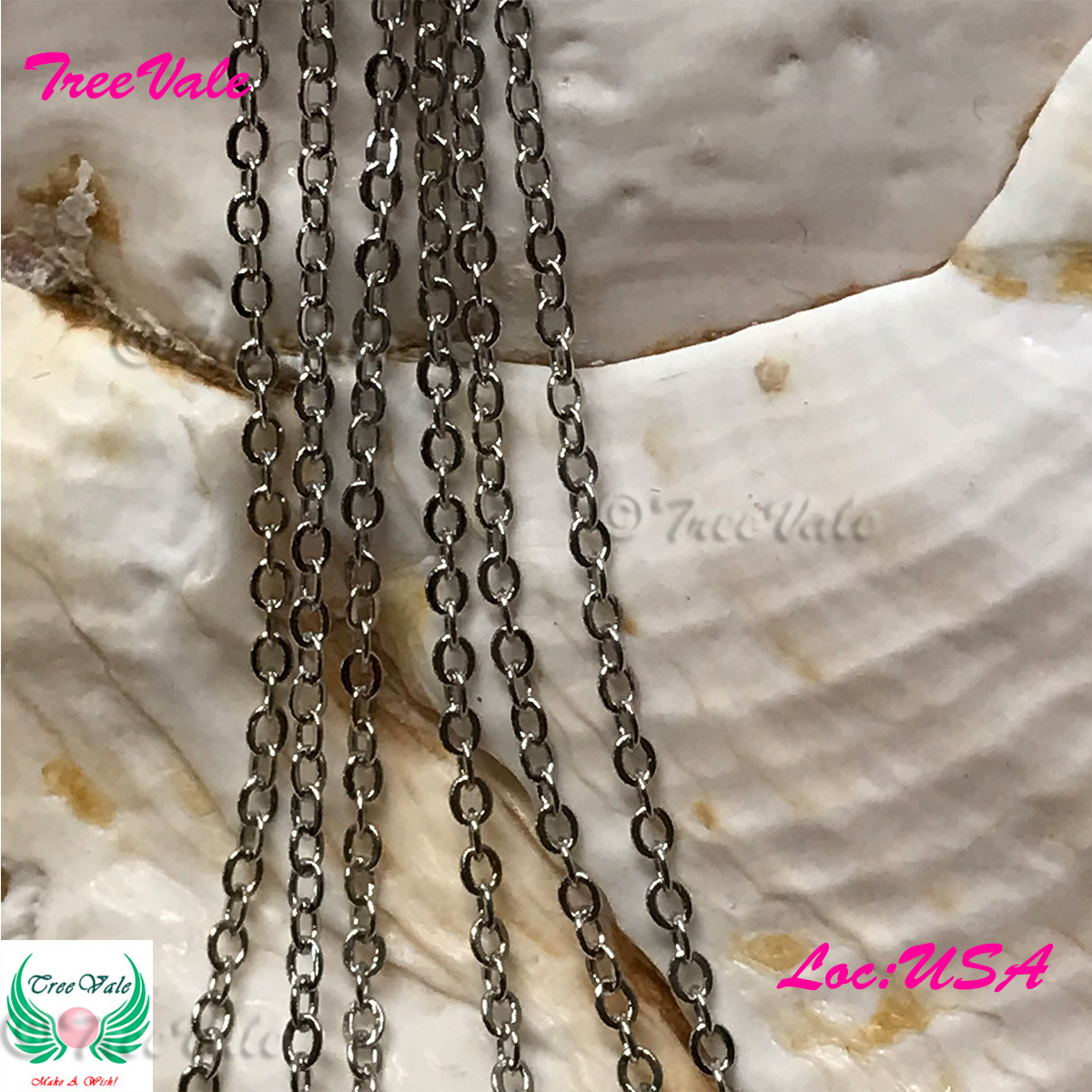 30 Cable Chains - Silver Plated