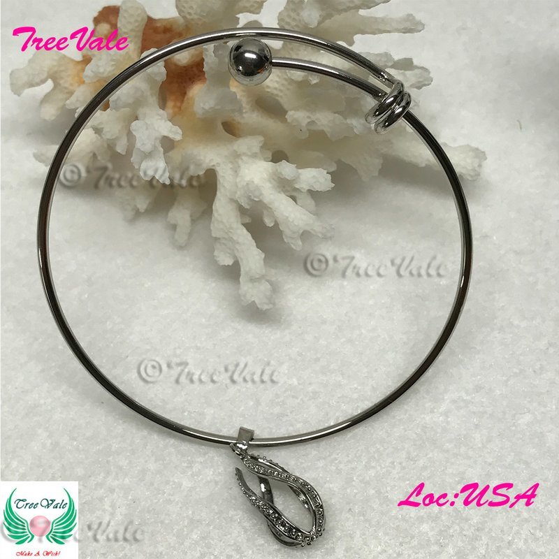 Adjustable Charm Bracelet - Silver Plated