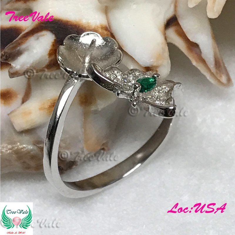 Butterfly of Hope ADJUSTABLE Ring Setting - 925 Sterling Silver