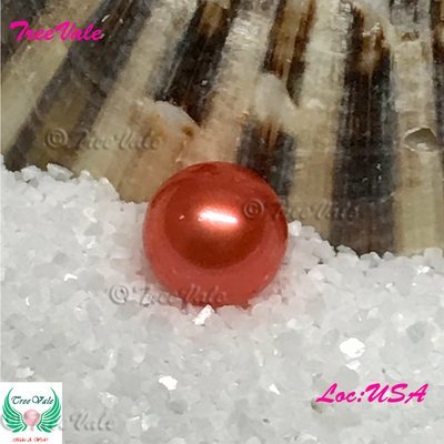 Loose SMALL Pearl [6-7mm]- Lava Orange