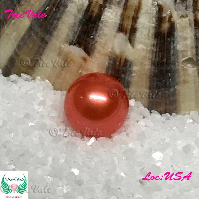 Loose SMALL Pearl [6-7mm]- Lava Orange