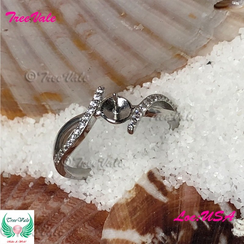 Noble Twist Ring Setting - 925 Sterling Silver