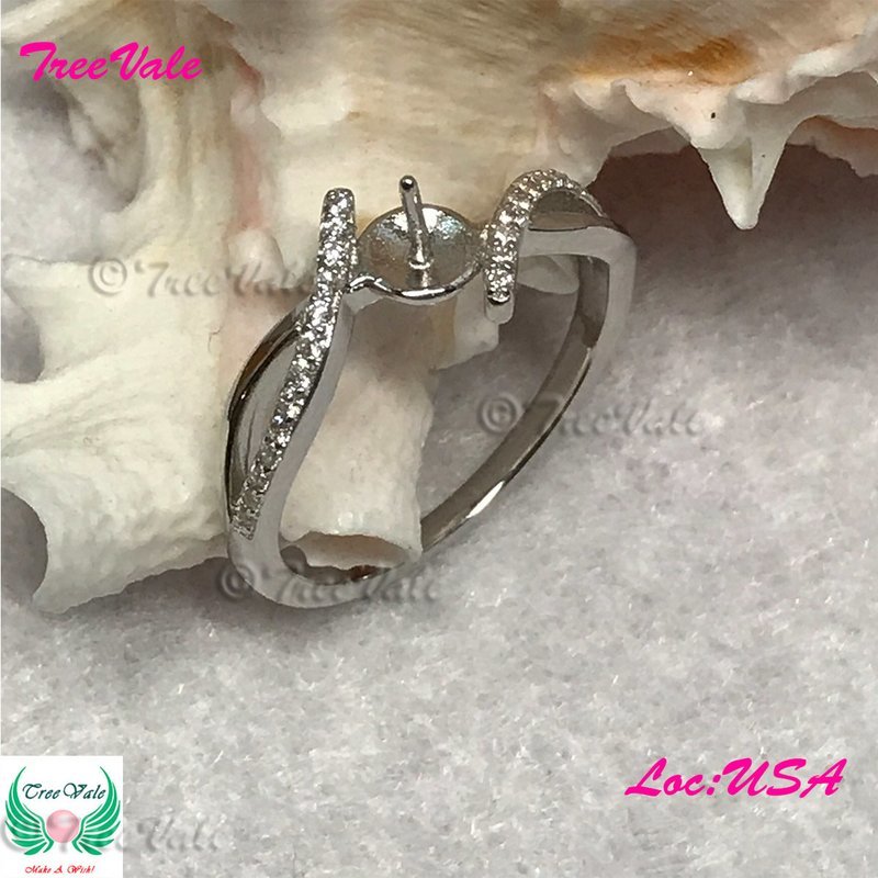 Noble Twist Ring Setting - 925 Sterling Silver