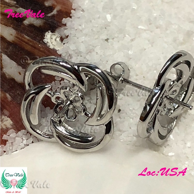 Flower Earrings Settings- 925 Sterling Silver