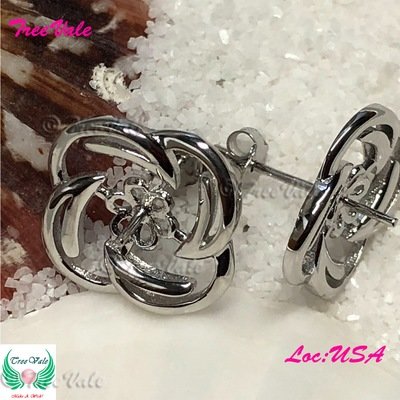 Flower Earrings Settings- 925 Sterling Silver
