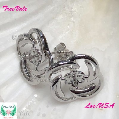 Flower Earrings Settings- 925 Sterling Silver