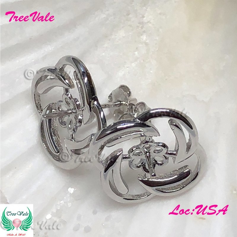 Flower Earrings Settings- 925 Sterling Silver