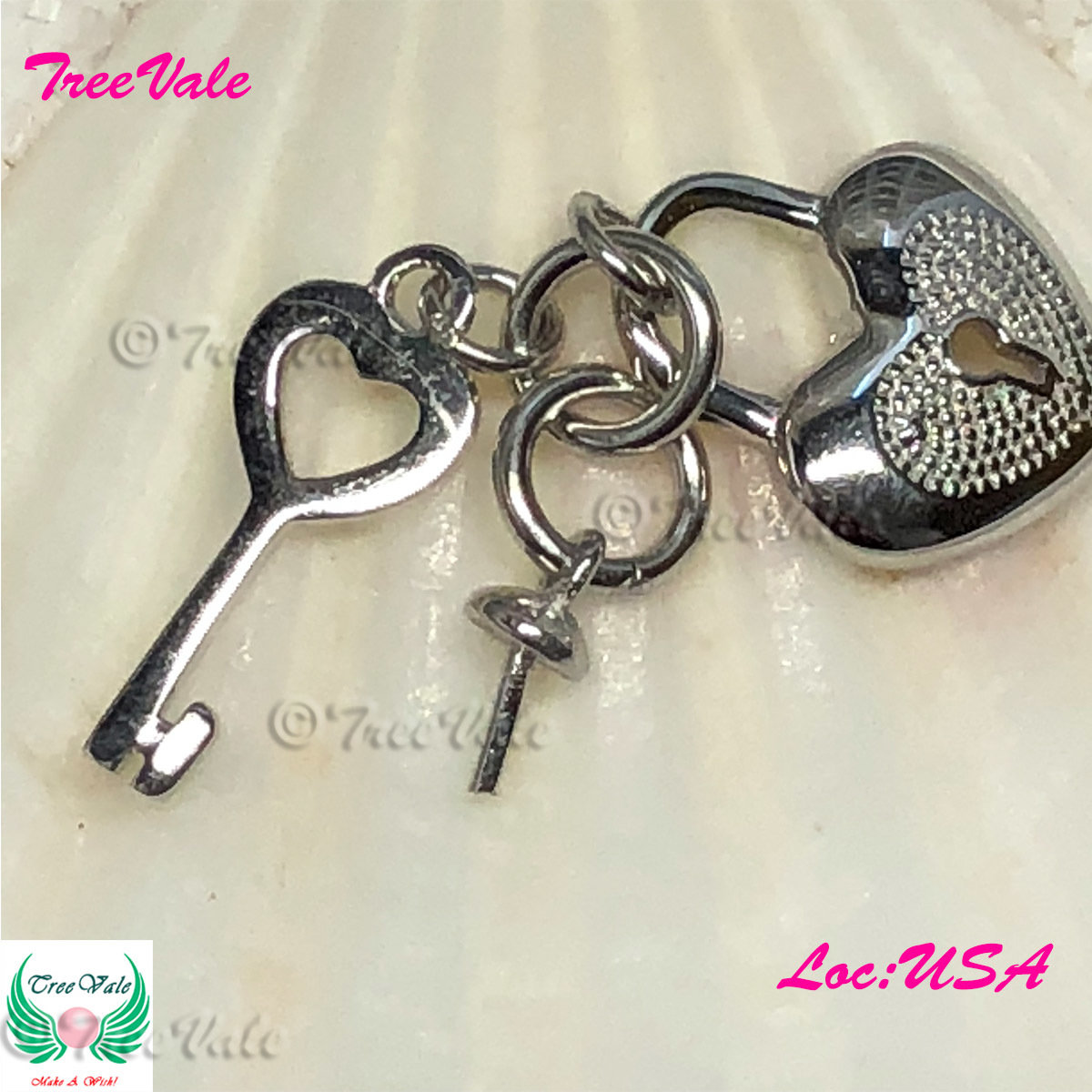 Perfect Key Lock Pendant Setting - 925 Sterling Silver
