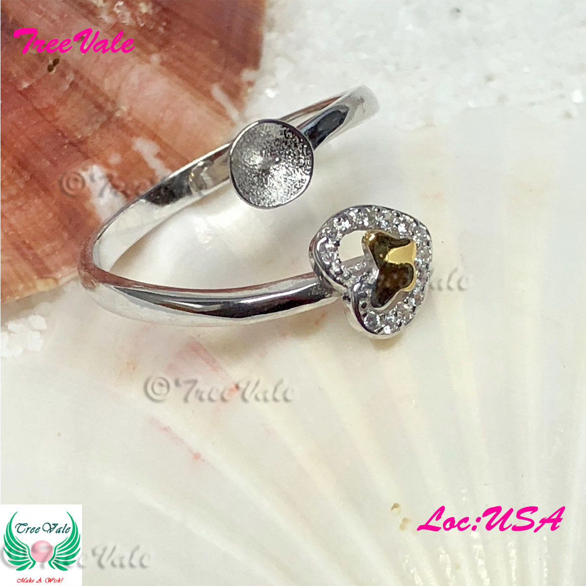 Love Butterfly Open Ring - 925 Sterling Silver
