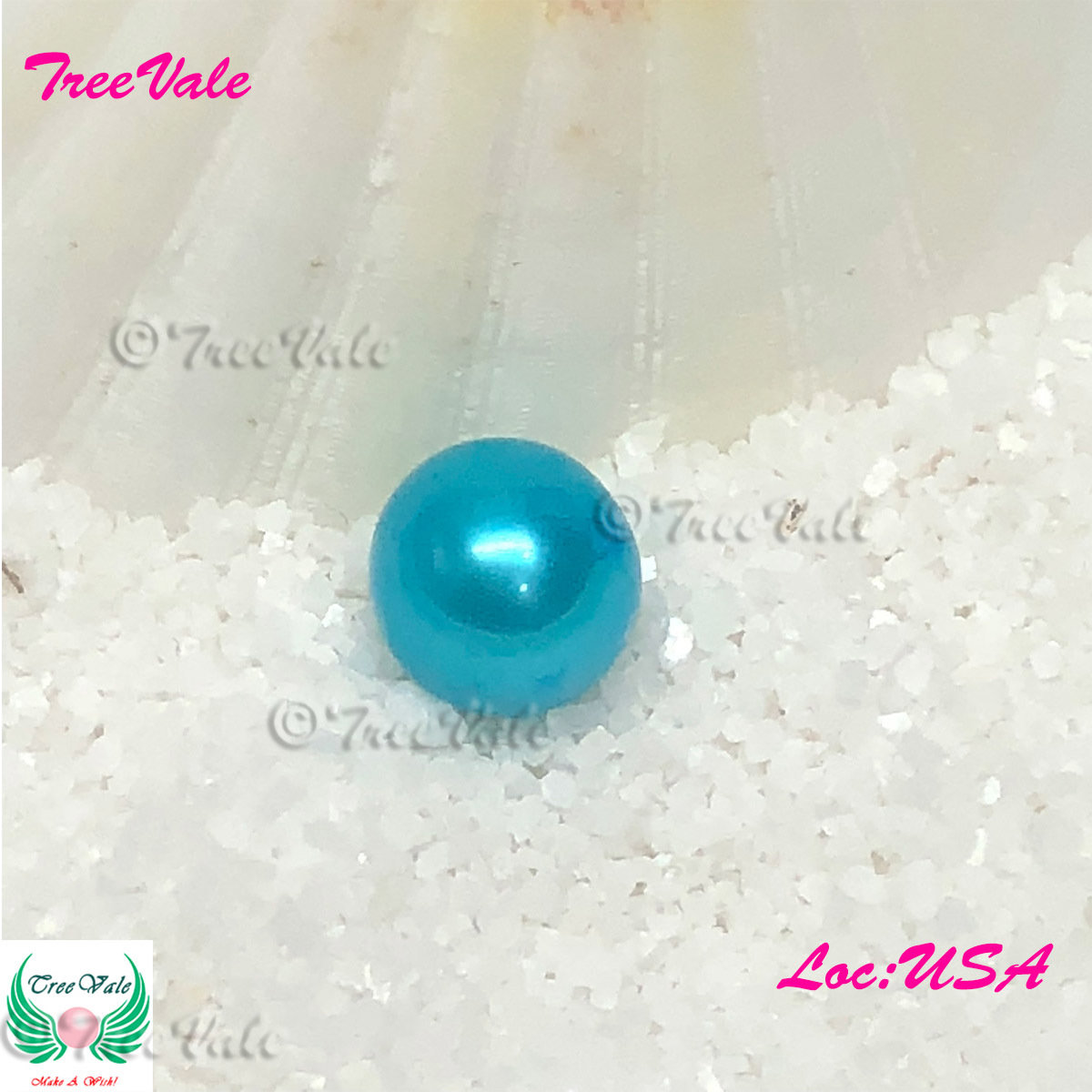 Loose SMALL Pearl [6-7mm]- Cyan