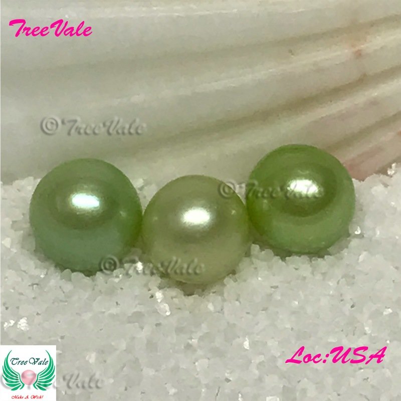 One Individually Wrapped Oyster Each With - Lime Green LARGE Pearl