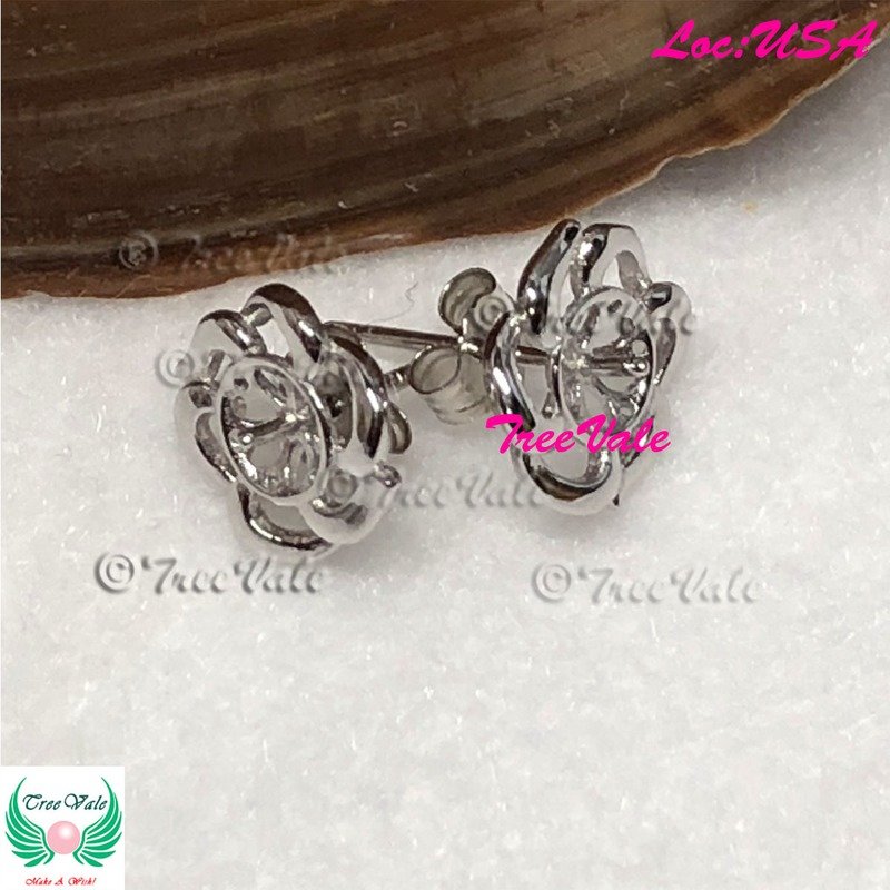 Blooming Rose Earrings - 925 Sterling Silver