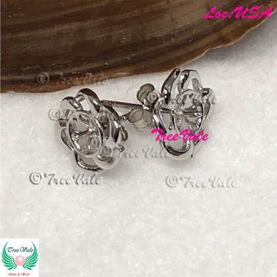 Blooming Rose Earrings - 925 Sterling Silver