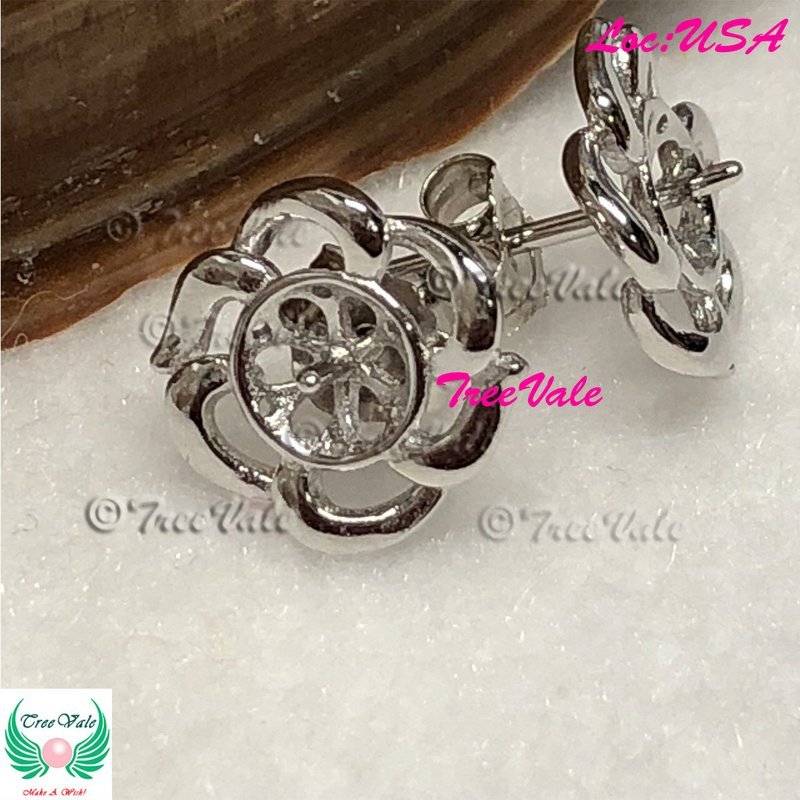 Blooming Rose Earrings - 925 Sterling Silver